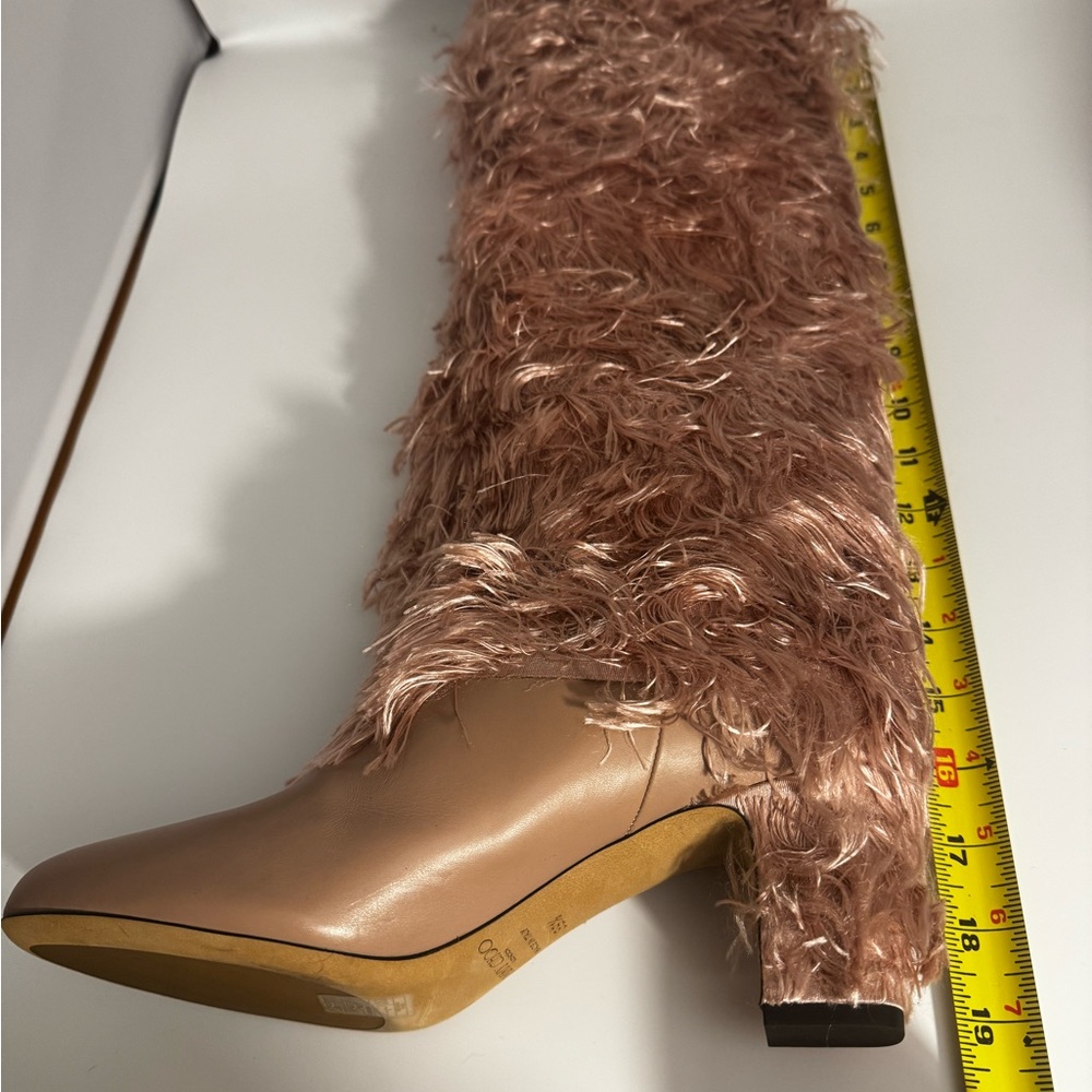 Jimmy Choo Blush Fur Heeled Boots